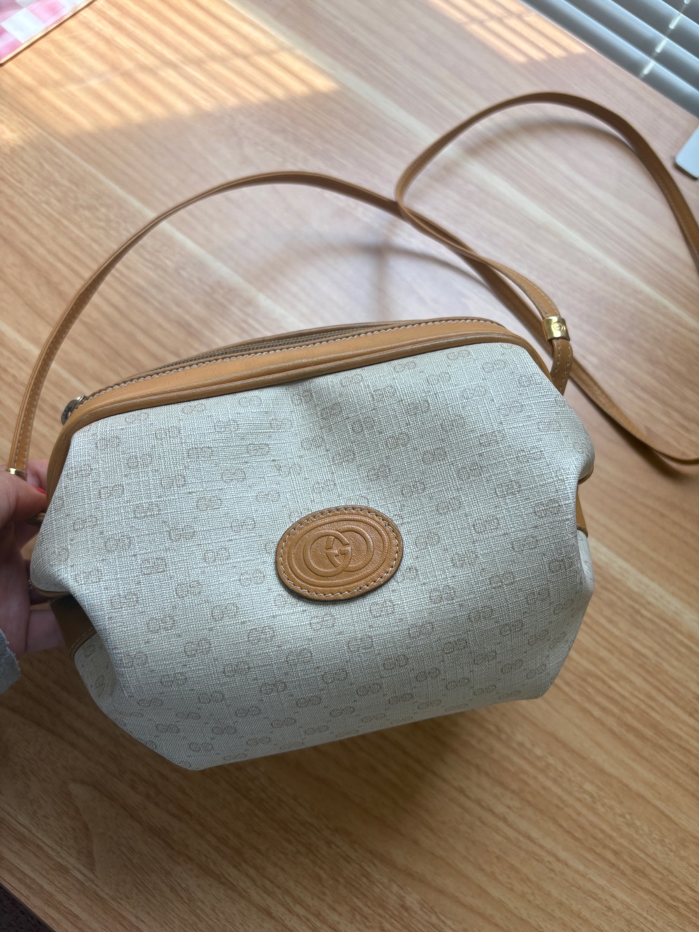 Vintage Gucci Micro GG barrel crossbody bag